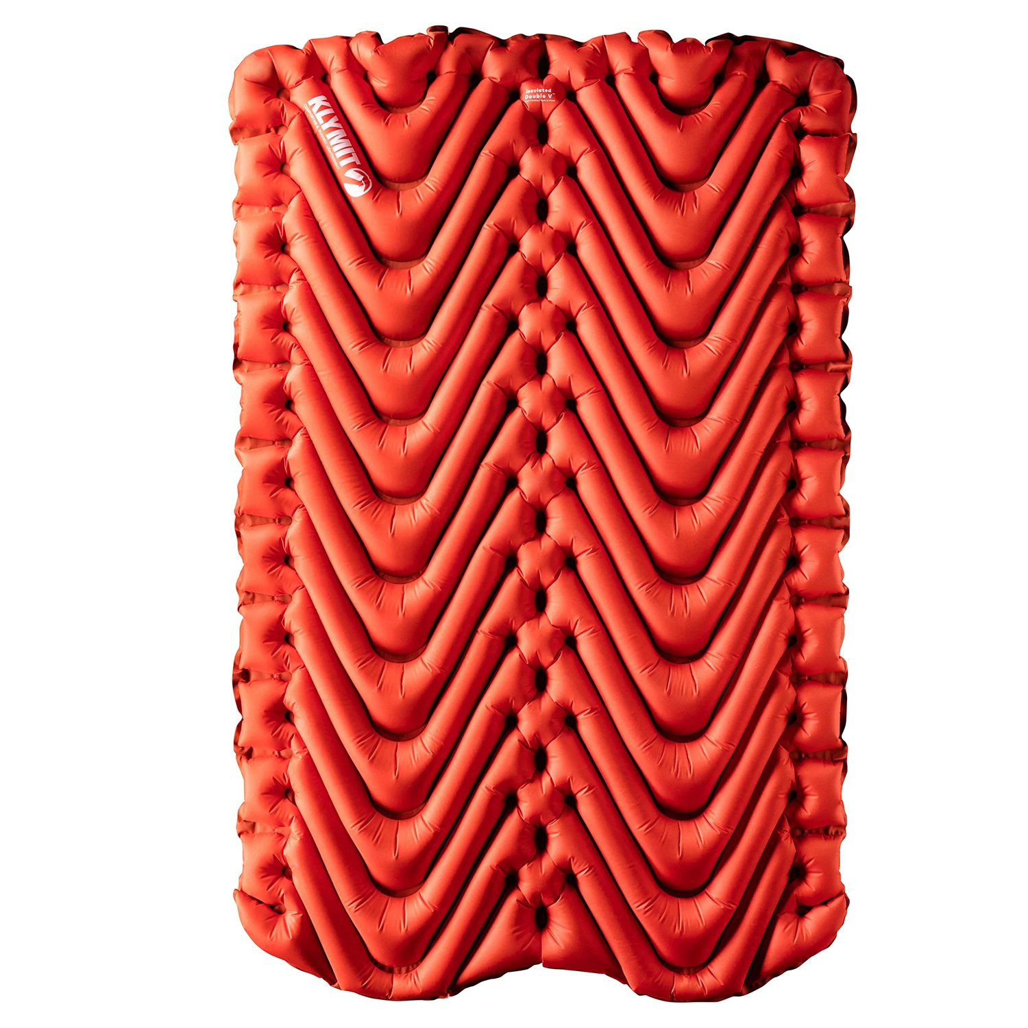 Dwuosobowy materac ocieplany Klymit Insulated Double V Sleeping Pad orange - ONE SIZE