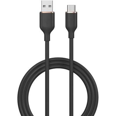 Kabel USB - USB Typ-C DEVIA Jelly 2.4A 1.2 m Czarny