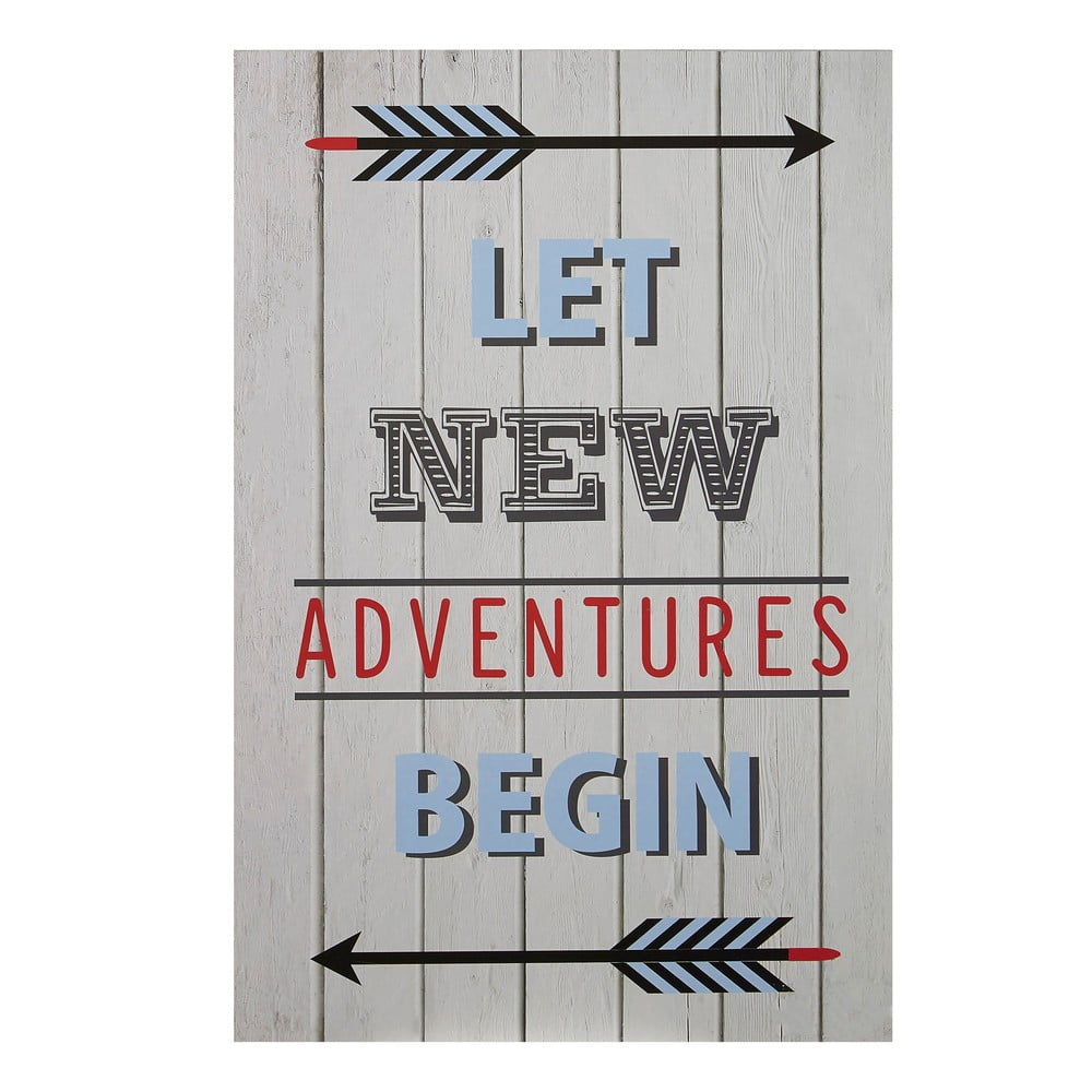 Obrazek dziecięcy 30x45 cm Let New Adventures Begin – Premier Housewares