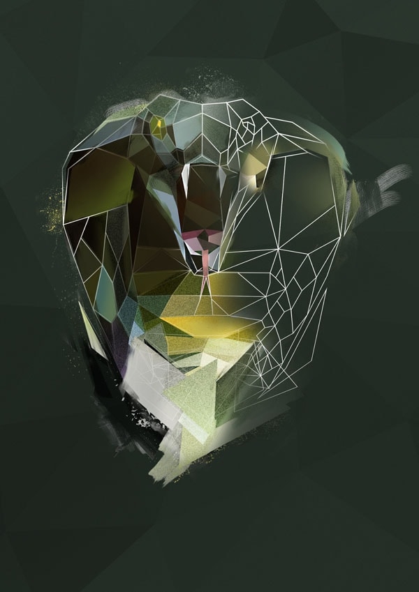 Kobra Królewska szkic - plakat Wymiar do wyboru: 50x70 cm