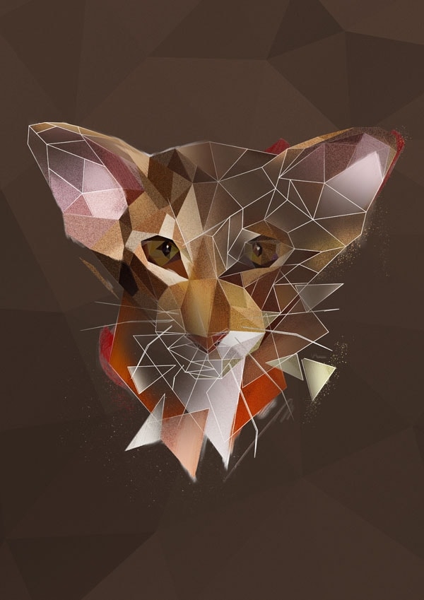 Kot szkic - plakat Wymiar do wyboru: 40x50 cm