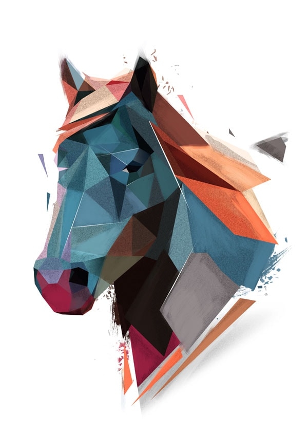 Koń - plakat Wymiar do wyboru: 70x100 cm