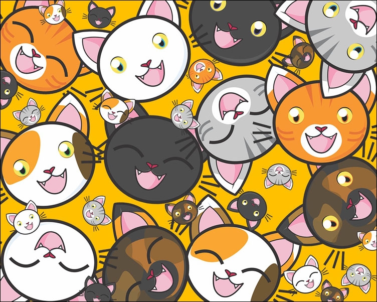 Kotki - plakat Wymiar do wyboru: 80x60 cm