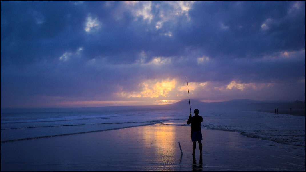 Plakat, Wędkarz, 40x30 cm