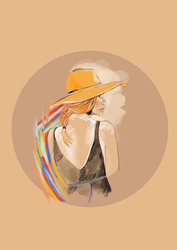 Plakat, Kapelusz, 30x40 cm