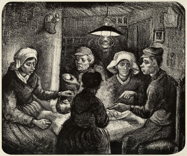 Plakat, Potato Eaters, Vincent van Gogh, 42x29,7 cm