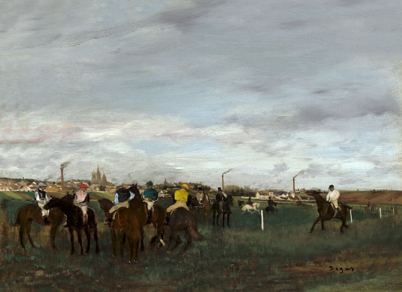The Races, Edgar Degas - plakat Wymiar do wyboru: 100x70 cm