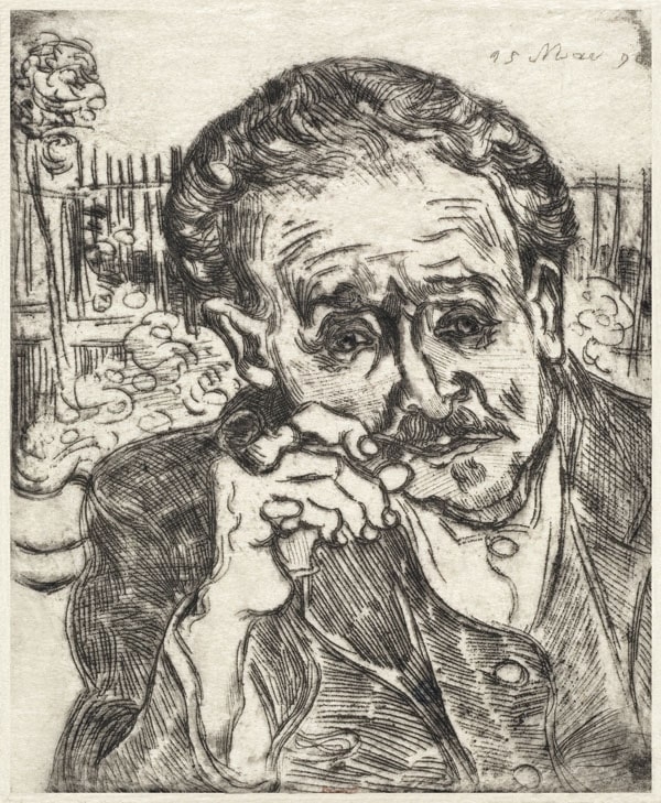 Plakat, Dr Gachet Man with a Pipe, Vincent van Gogh, 40x60 cm