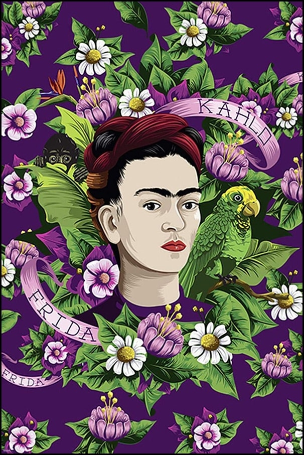 Close, Plakat, Frida Kahlo Parrot, 61x91,5 cm