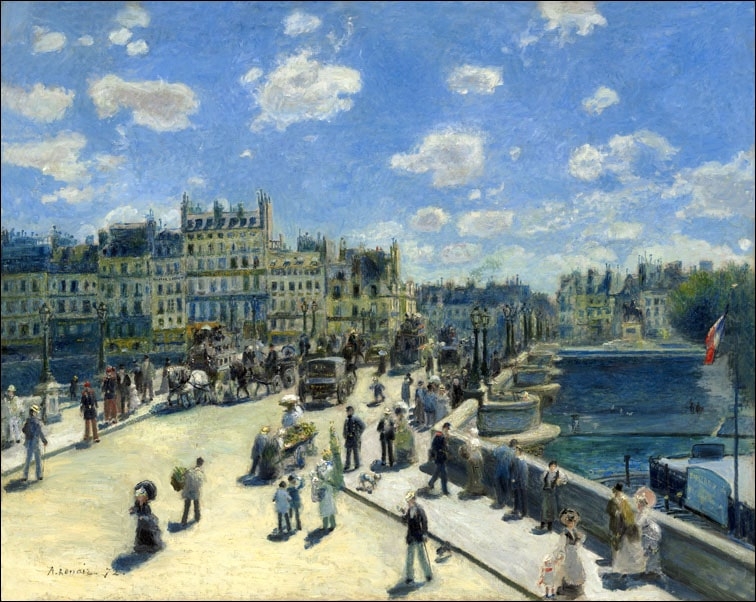 Galeria Plakatu, Plakat, Pont Neuf, Paris, Auguste Renoir, 29,7x21 cm