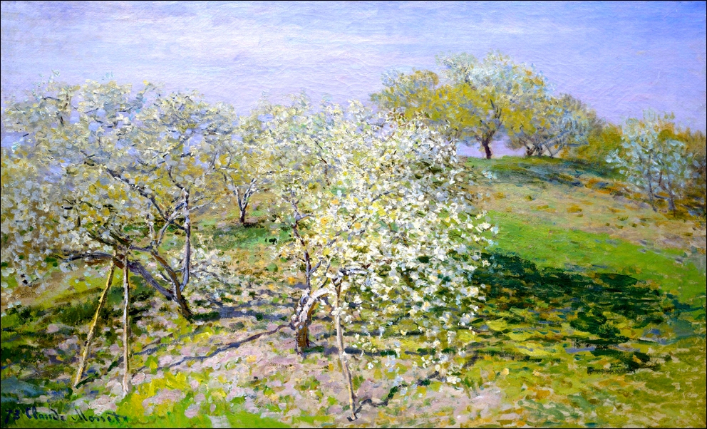 Galeria Plakatu, Plakat, Apple trees in bloom, Claude Monet, 50x40 cm
