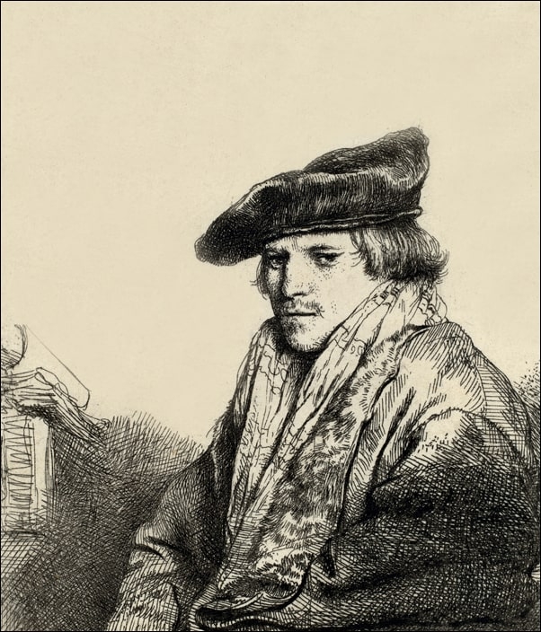 Galeria Plakatu, Plakat, Young Man in a Velvet Cap, Rembrandt, 40x50 cm