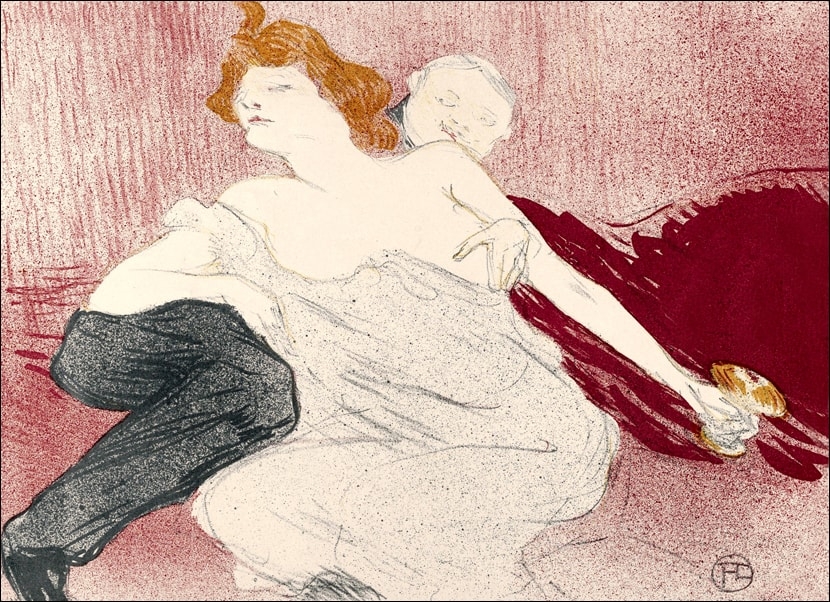Galeria Plakatu, Plakat, Débauché, Henri de Toulouse-Lautrec, 50x40 cm