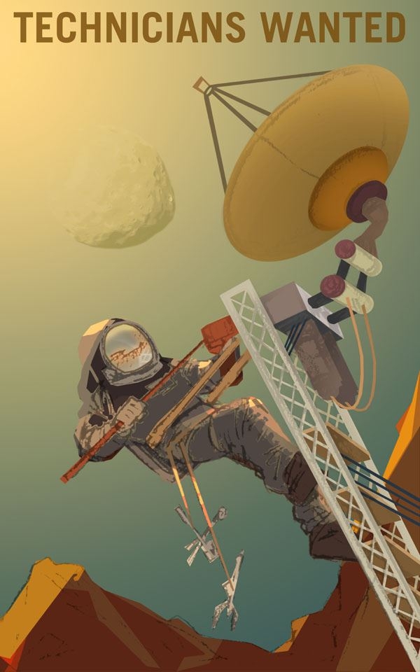 Plakat, Technicians-Wanted, 29,7x42 cm