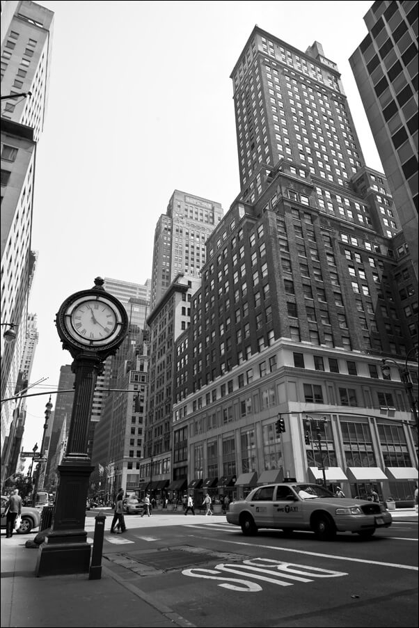 Galeria Plakatu, Plakat, New York, zegar, 21x29,7 cm