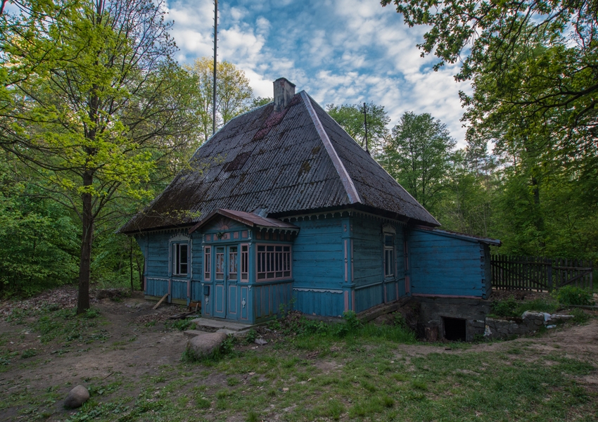 Galeria Plakatu, Plakat, Niebieski domek, 50x40 cm