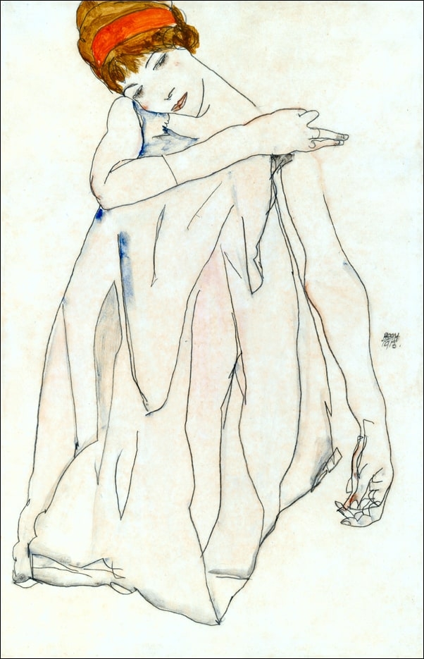 Dancer, Egon Schiele - plakat Wymiar do wyboru: 70x100 cm