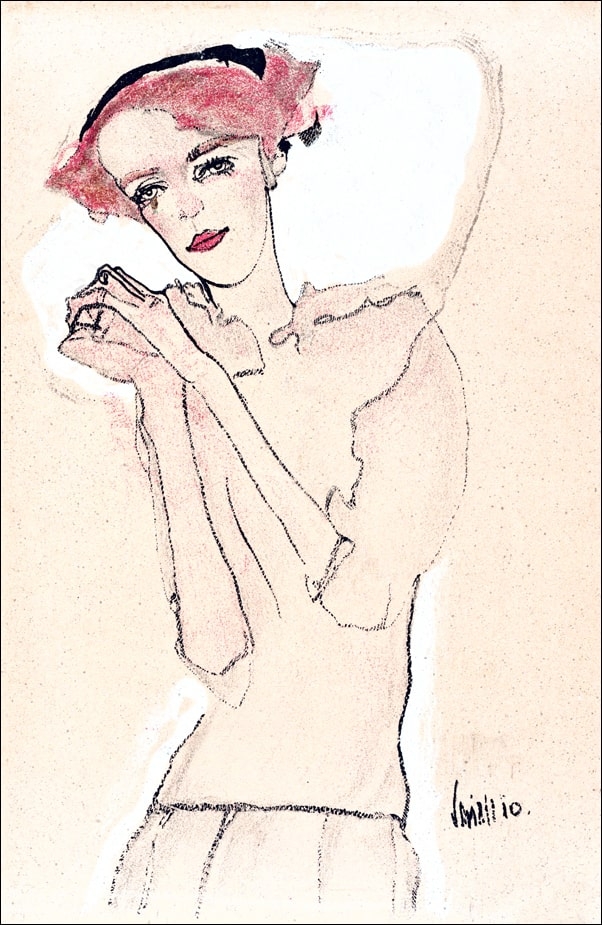 Portrait of a Woman II, Egon Schiele - plakat Wymiar do wyboru: 30x40 cm