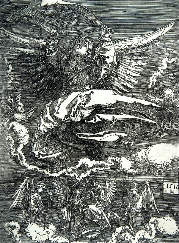 Galeria Plakatu, Plakat, The Sudarium Held by One Angel, Albrecht Durer, 40x50 cm