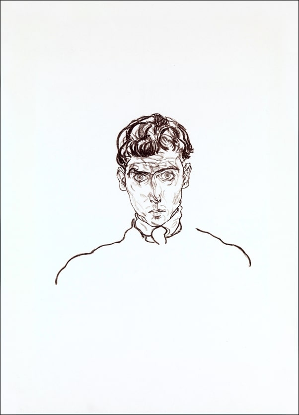 Portrait of Paris von Gütersloh, Egon Schiele - plakat Wymiar do wyboru: 60x80 cm
