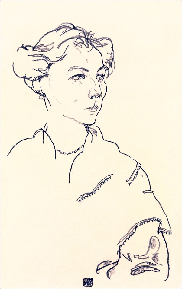 Lilly Steiner, Egon Schiele - plakat Wymiar do wyboru: 60x80 cm