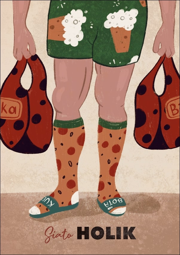 Siatoholik - plakat Wymiar do wyboru: 40x50 cm