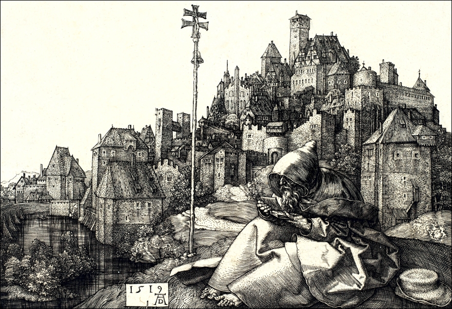 Galeria Plakatu, Plakat, Saint Anthony Reading, Albrecht Durer, 40x30 cm