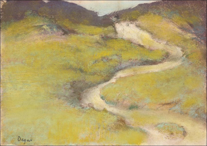 Galeria Plakatu, Pathway in a Field, Edgar Degas, 40x30 cm