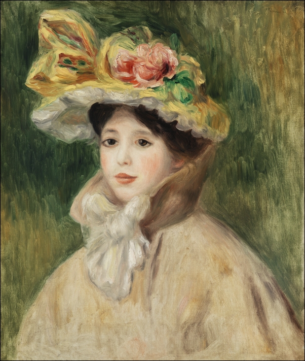 Galeria Plakatu, Plakat, Woman with Capeline, Pierre-Auguste Renoir, 40x50 cm