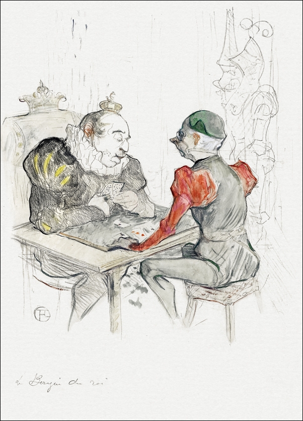 Galeria Plakatu, Plakat, Le bézigue, Henri De Toulouse-Lautrec, 40x50 cm
