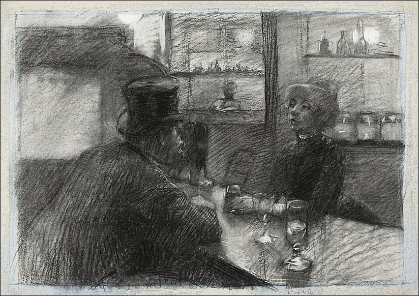 Galeria Plakatu, Plakat, Bar of the Café of the rue de Rome, Henri De Toulouse-Lautrec, 70x50 cm