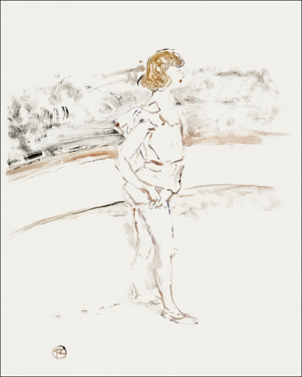 Galeria Plakatu, Plakat, Young acrobat in the arena, Henri De Toulouse-Lautrec, 50x70 cm