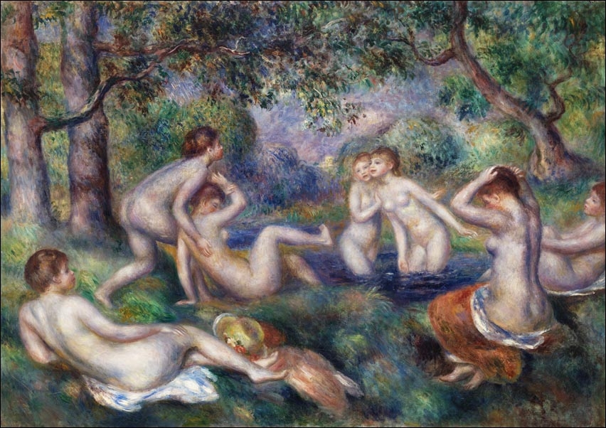 Galeria Plakatu, Plakat, Bathers in the Forest, Pierre-Auguste Renoir, 40x30 cm