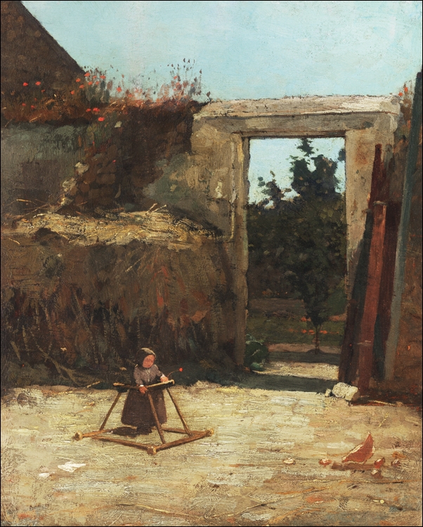 Galeria Plakatu, Plakat, French Farmyard, Winslow Homer, 29,7x42 cm
