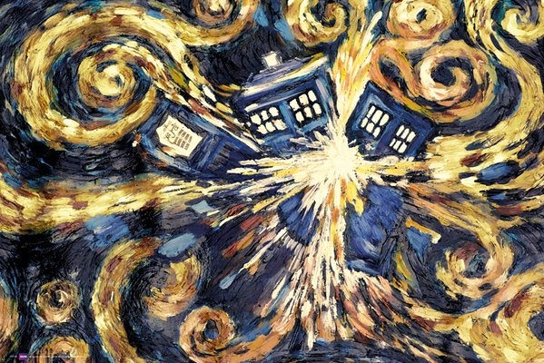 GB eye Ltd Plakat GB Eye 13/14 exploding Doctor Who Tardis, 61 x 91,5 cm, rozmiar: Maxi FP3126