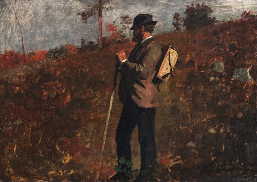 Galeria Plakatu, Plakat, Man with a Knapsack, Winslow Homer, 29,7x21 cm