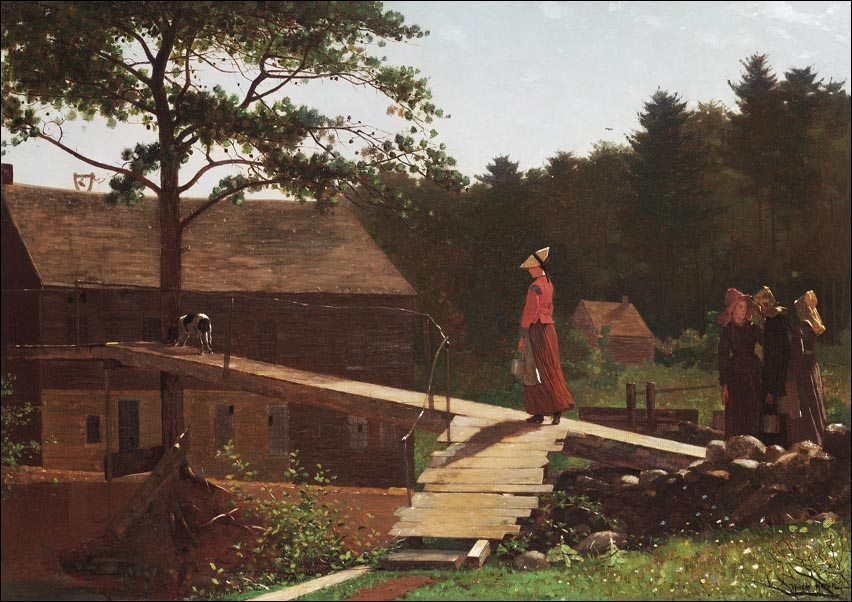 Galeria Plakatu, Plakat, Old Mill, The Morning Bell, Winslow Homer, 40x30 cm