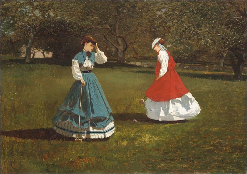 Galeria Plakatu, Plakat, A Game of Croquet, Winslow Homer, 42x29,7 cm