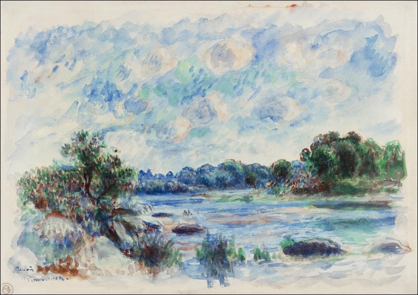 Galeria Plakatu, Plakat, Landscape at Pont–Aven, Pierre-Auguste Renoir, 70x50 cm