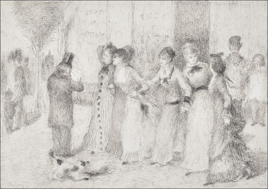 Galeria Plakatu, Plakat, Workers’ Daughters on the Outer Boulevard, Pierre-Auguste Renoir, 59,4x42 cm