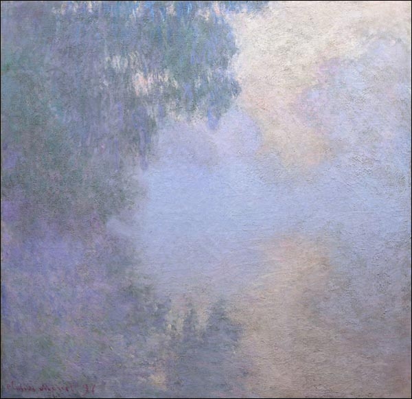 Galeria Plakatu, Plakat, Morning on the Seine near Giverny, Claude Monet, 40x40 cm