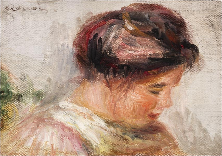 Galeria Plakatu, Plakat, Head of Young Gir, Pierre-Auguste Renoir, 30x40 cm