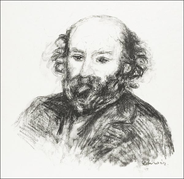 Galeria Plakatu, Plakat, Portrait of Cezanne, Pierre-Auguste Renoir, 40x40 cm