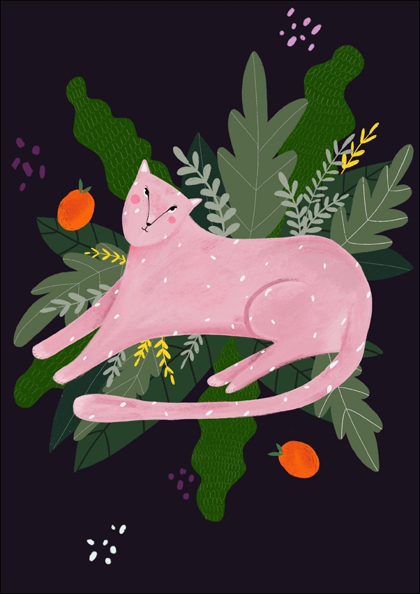 różowa pantera - plakat Wymiar do wyboru: 50x70 cm