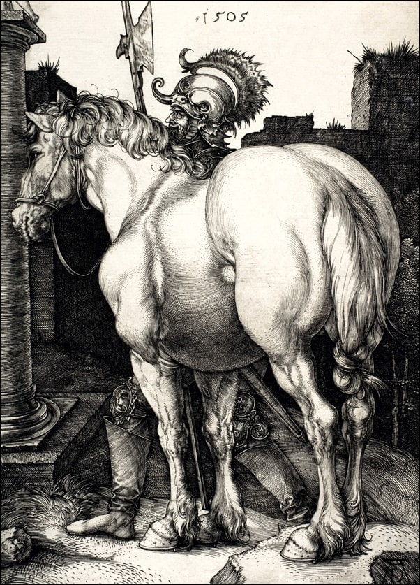 Galeria Plakatu, Plakat, The Large Horse, Albrecht Durer, 21x29,7 cm
