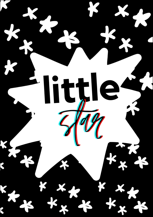 Galeria Plakatu, little star, 61x91,5 cm