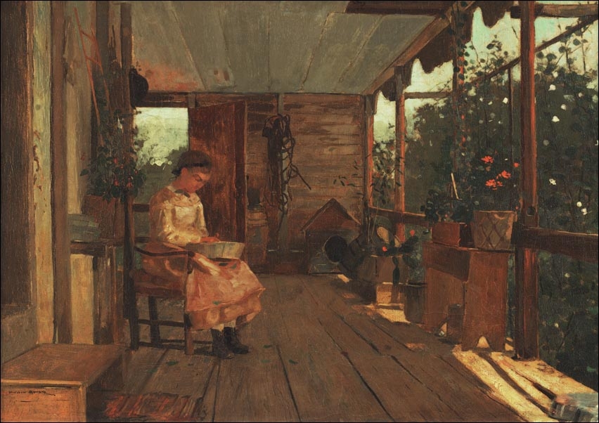 Galeria Plakatu, Plakat, Girl Shelling Peas, Winslow Homer, 29,7x21 cm