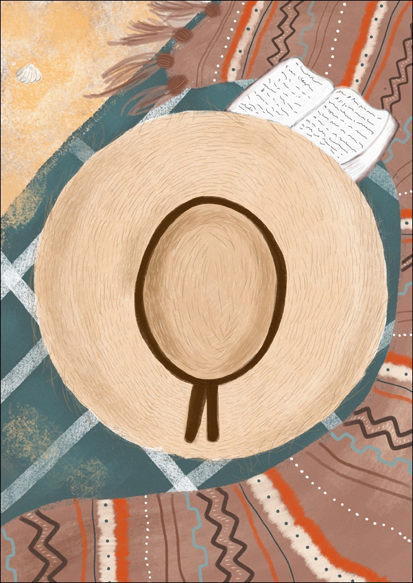 kapelusz - plakat Wymiar do wyboru: 40x50 cm