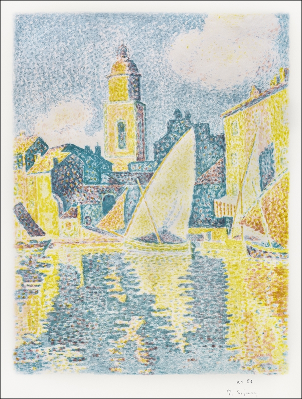 The Port, Saint-Tropez, Paul Signac - plakat 50x70 cm