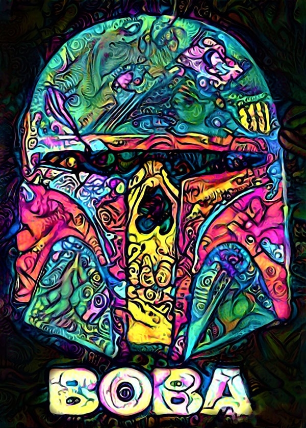 Plakat, PsychoSkulls, Boba Fett, Star Wars Gwiezdne Wojny, 20x30 cm